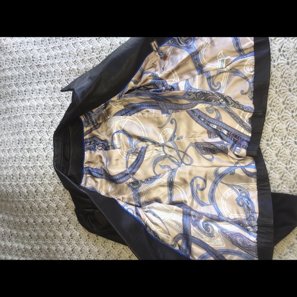 LEIFSDOTTIR LEATHER JACKET BROWN BLAZER - Picture 5 of 7